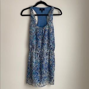 Aqua Blue Print Dress